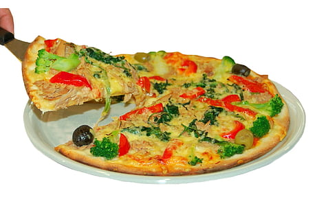 pizza on tray thumbnail