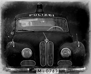 black police car painting thumbnail