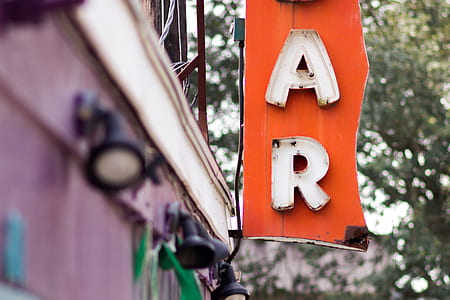 orange and white ar signage thumbnail