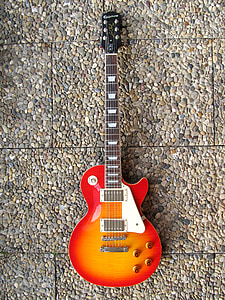 red and orange electric guitar thumbnail