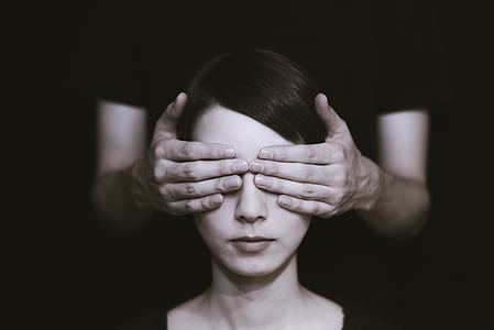 woman eye covered with hand thumbnail