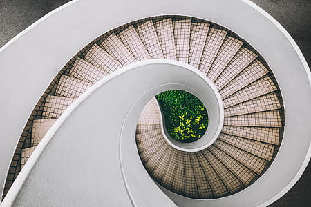 aerial photography of white staircase thumbnail