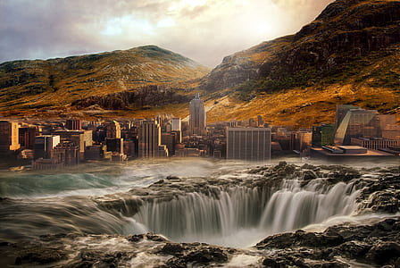 waterfalls during daytime thumbnail