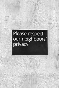 Please respect our neighbour's privacy thumbnail
