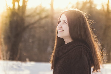 woman wearing black top on snow thumbnail