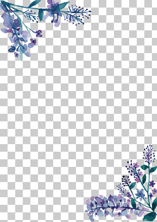 Wedding invitation Watercolor painting, Water color purple flower rattan border, pink and purple petaled flowers illustration PNG clipart