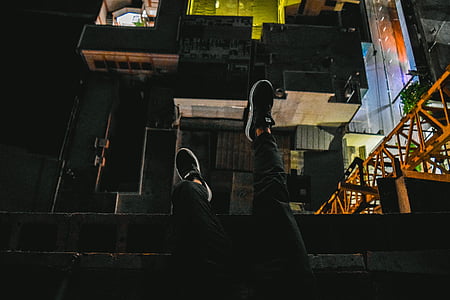 person wearing black shoes thumbnail