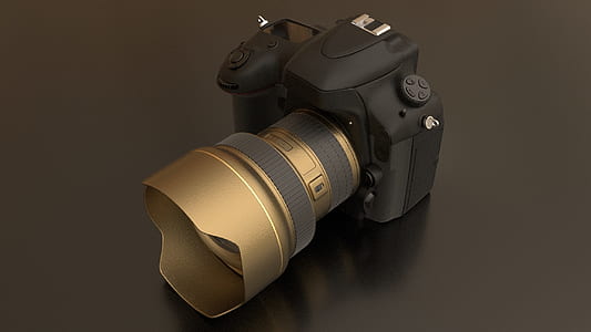 black and gray DSLR camera thumbnail