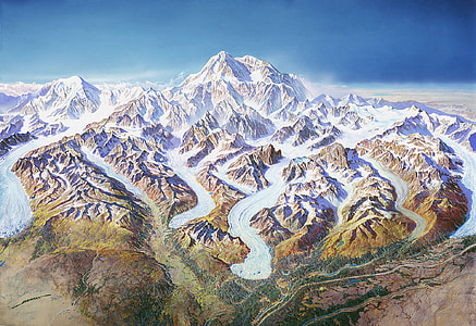 The Alaskan Range at Denali National Park, Alaska thumbnail