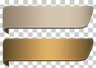 Ribbon Gold , Brown Transparent Banners Set , beige and brown logo PNG clipart