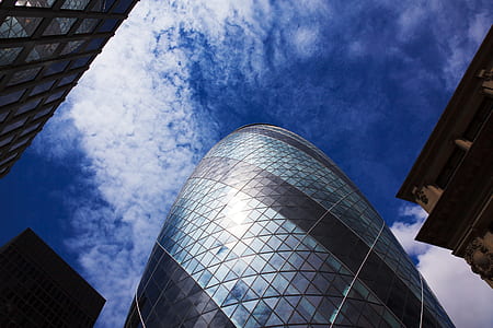 low angle photography of Gherkin Tower, London thumbnail