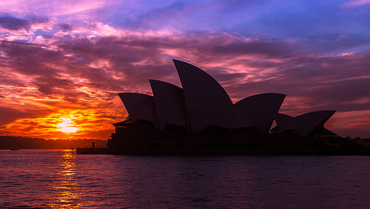 silhouette of Sydney Opera House, Australia thumbnail