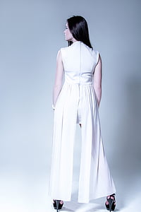 woman in white sleeveless dress thumbnail