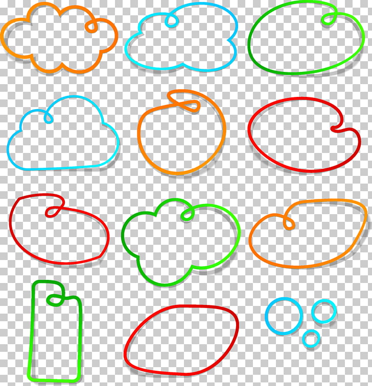 Line Text Colorful Line Font Dialog Box Assorted Frame Banners