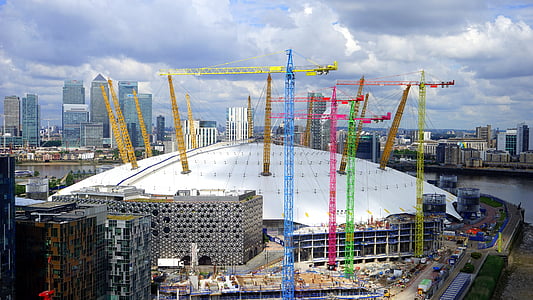 aerial photography of white dome structure thumbnail
