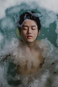 man in body of water with bubbles thumbnail