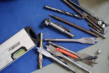 hand tool lot on blue and gray surface thumbnail