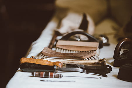 brown rod and brush on cloth thumbnail