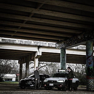 two car parking under conjunction road thumbnail