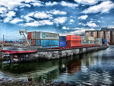 intermodal containers on dock thumbnail