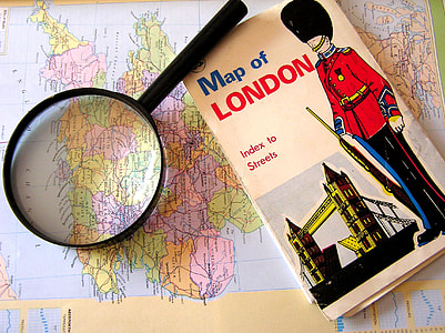 Map of London and magnifying glass thumbnail