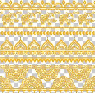 Henna Mehndi Tattoo Illustration, Thai elephant retro pattern material, elephant and mandala pattern illustration PNG clipart