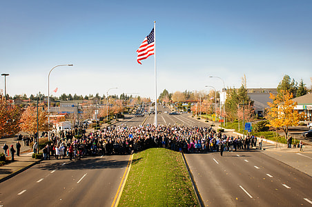 Dedication of Downtown Flag and Veterans Way in Federal Way, Washington thumbnail