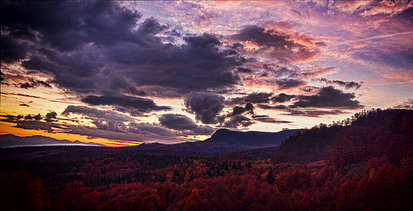 sunset over the horizon thumbnail