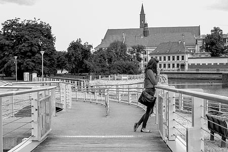 black-and-white, city, fashion, woman thumbnail