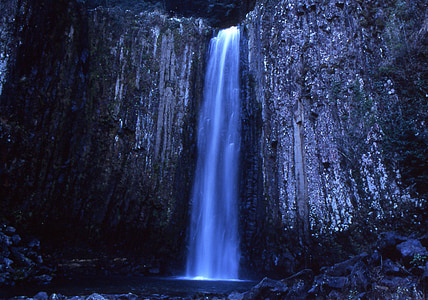waterfalls in rock formation thumbnail