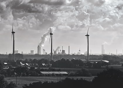 grayscale photo of windmill thumbnail