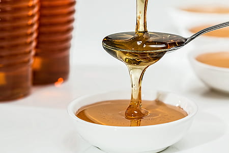 honey filled white saucer thumbnail