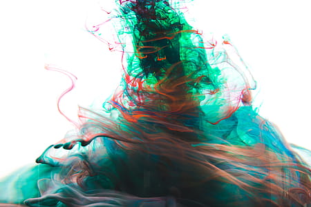 Red And Green Ink Twisted Photo thumbnail