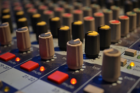 bokeh photo of studio mixer thumbnail