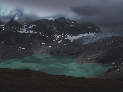 lake with cloudy sky thumbnail