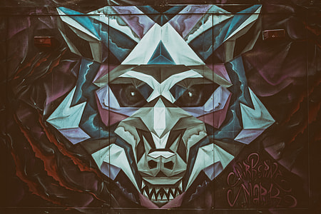 Urban wolf street art captured in Shoreditch thumbnail