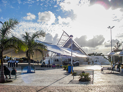 Central Cancun with tents in Quintana Roo, Mexico thumbnail