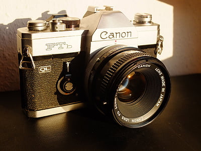 silver and black Canon FTb mirrorless camera thumbnail