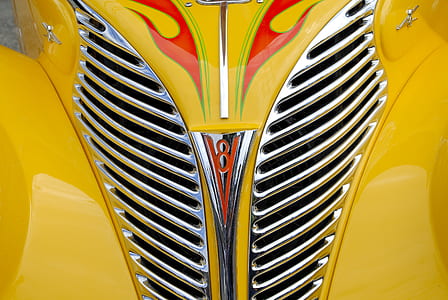 yellow car close-up photo thumbnail