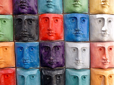 multicolored slab with face emboss thumbnail