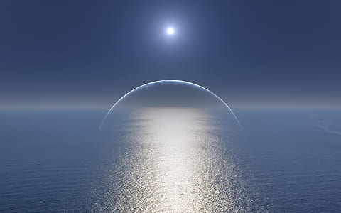 moon under sun wallpaper thumbnail