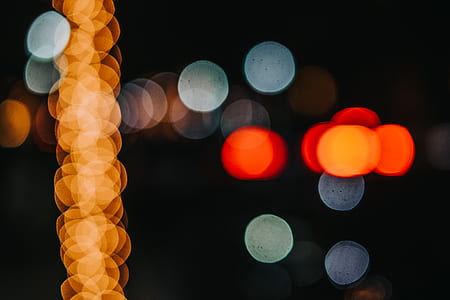 bokeh photography during night time thumbnail
