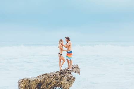 Fitness Couple by Ocean thumbnail