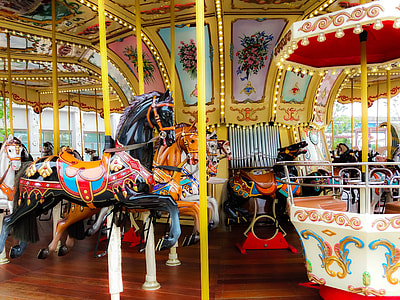Dancing Roundabout Horses, Carousel thumbnail