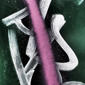 pink and white abstract painting thumbnail