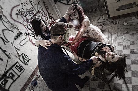man, mask, zombie, murder, manslaughter, horror thumbnail