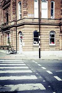 photography of pedestrian lane in front of building thumbnail