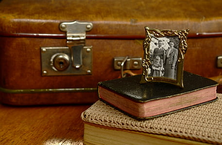 brass photo frame with book thumbnail