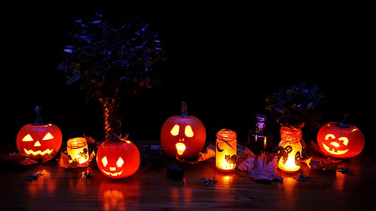 turned on jack-o-lanterns thumbnail