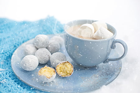 gray tea cup on round plate thumbnail